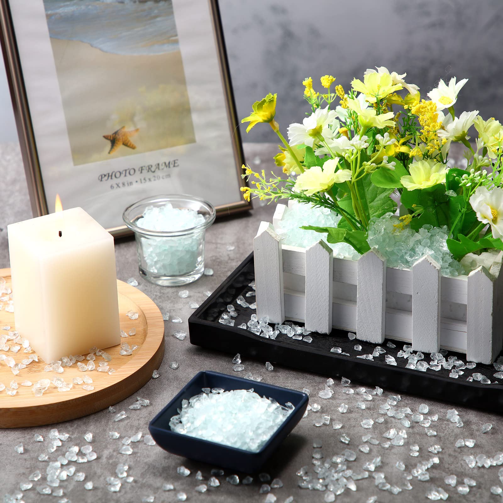 BULK 10 LB Crushed Mirror Glass, Plate Glass and Prism! Save! Free