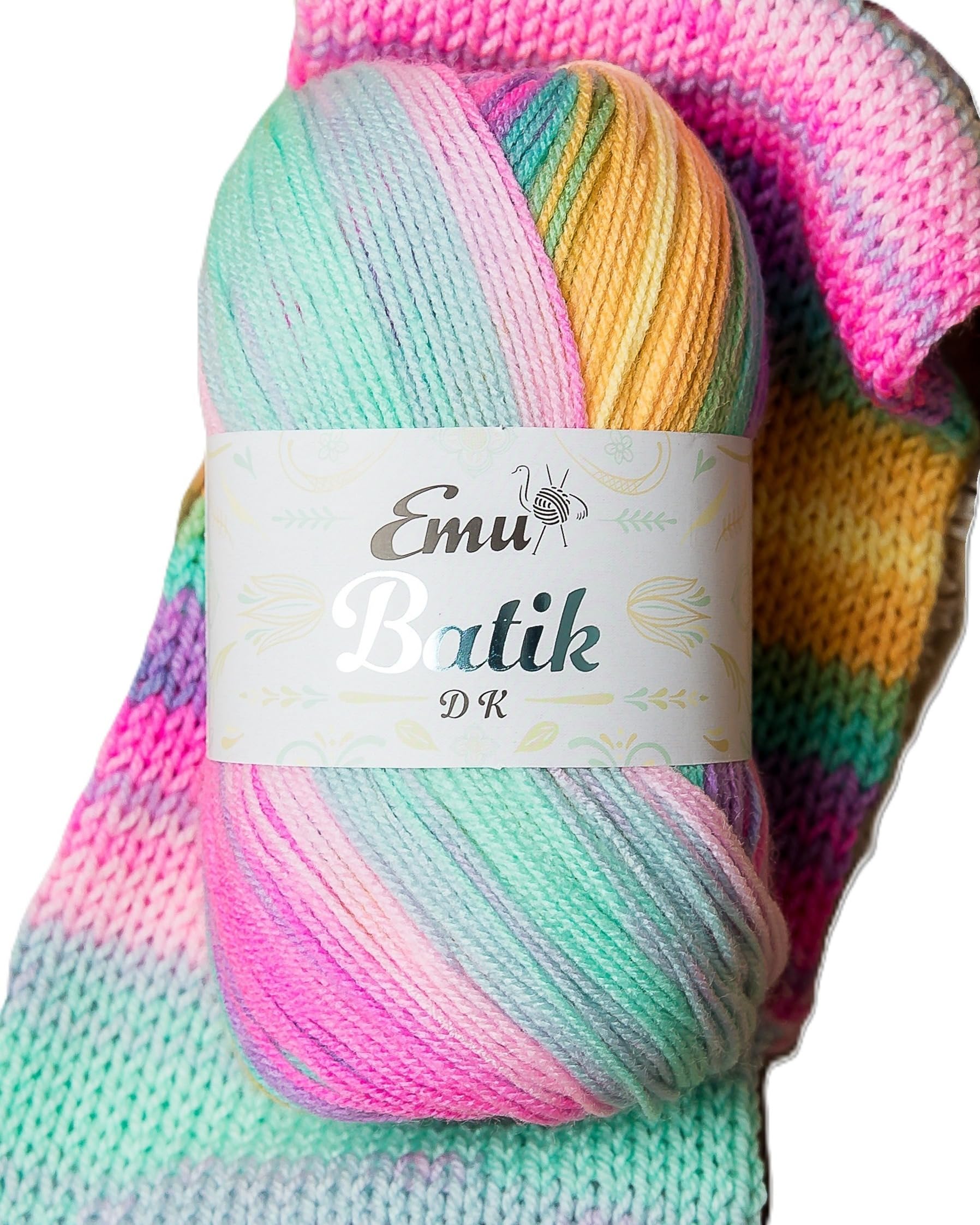 Emu Batik DK Premium Acrylic Yarn 100g Ball 360m, Twist - 005