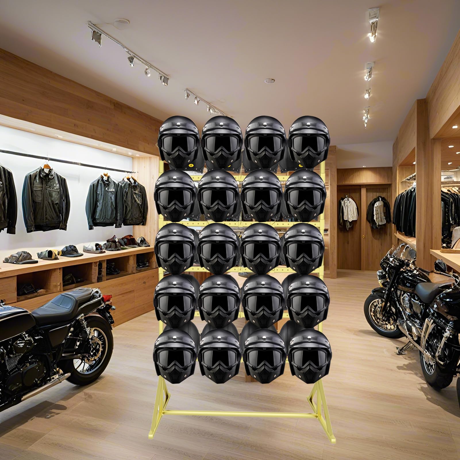 Amazon.com: SHZYJBRY 50 Hook Motorcycle Helmet Rack, 5-Tier Heavy Duty ...