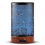Aromatherapy Essential Oil Diffuser 150ml- Electric Cool Mist Aroma Diffuser with Intermittent Mode, Auto Shut-Off Protection, 7 Colors Changing LED Light for Home Office Decor & Gift (Sea)