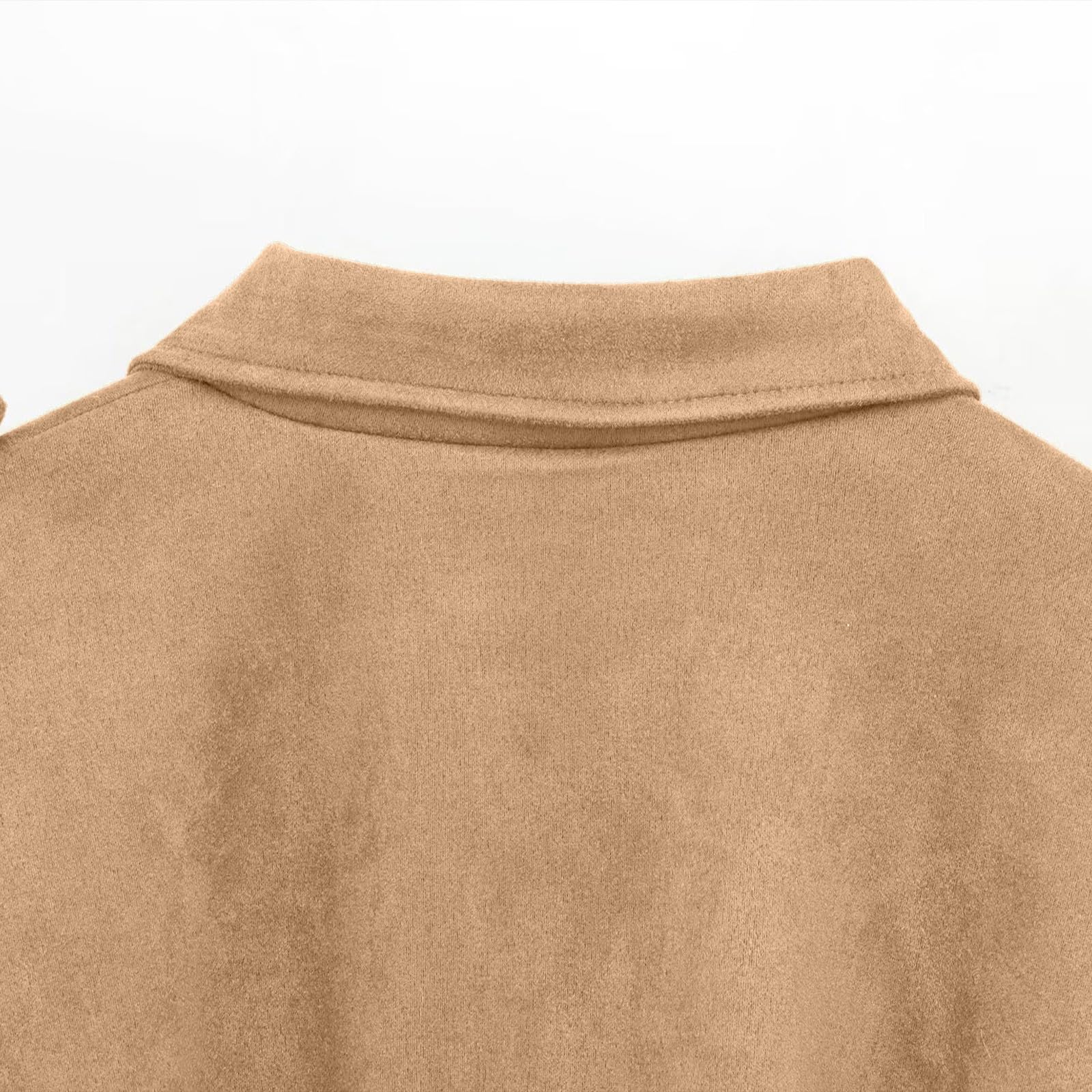 Giacca da donna vintage in finta pelle scamosciata oversize a maniche