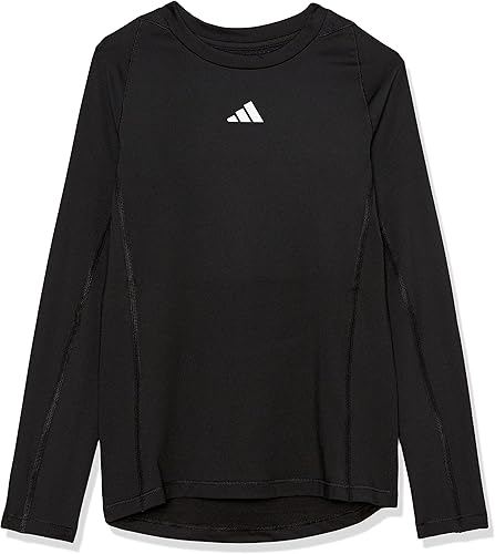 adidas Camiseta de compresión que absorbe la humedad para niños Techfit Athletic Camiseta de manga larga