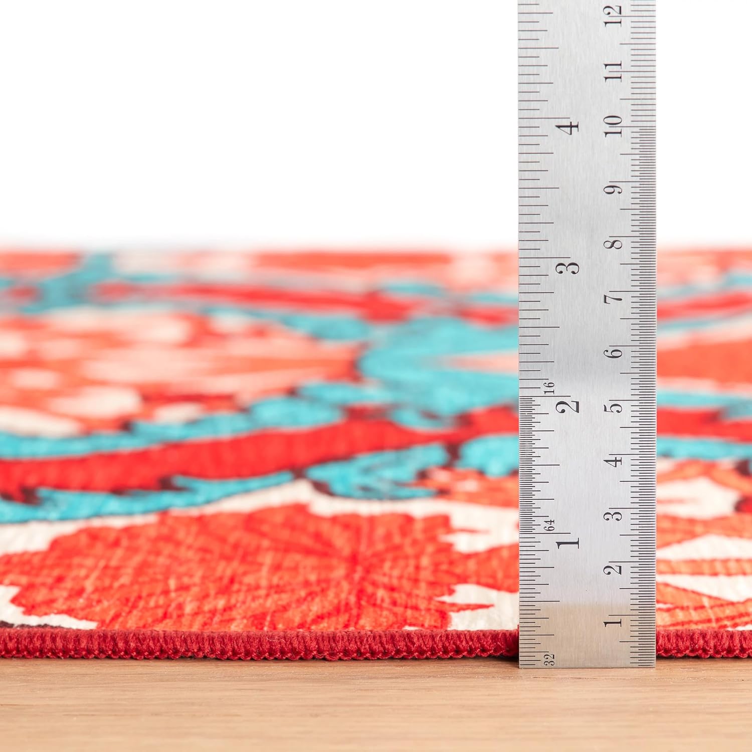 Dash & Albert x Frances Valentine Firenze Multi Machine Washable Rug, Runner-2.5 X 8 Feet, Multi Geometric Pattern - Premium Luxury Hotel Quality Soft Breathable Hypoallergenic Machine Washable