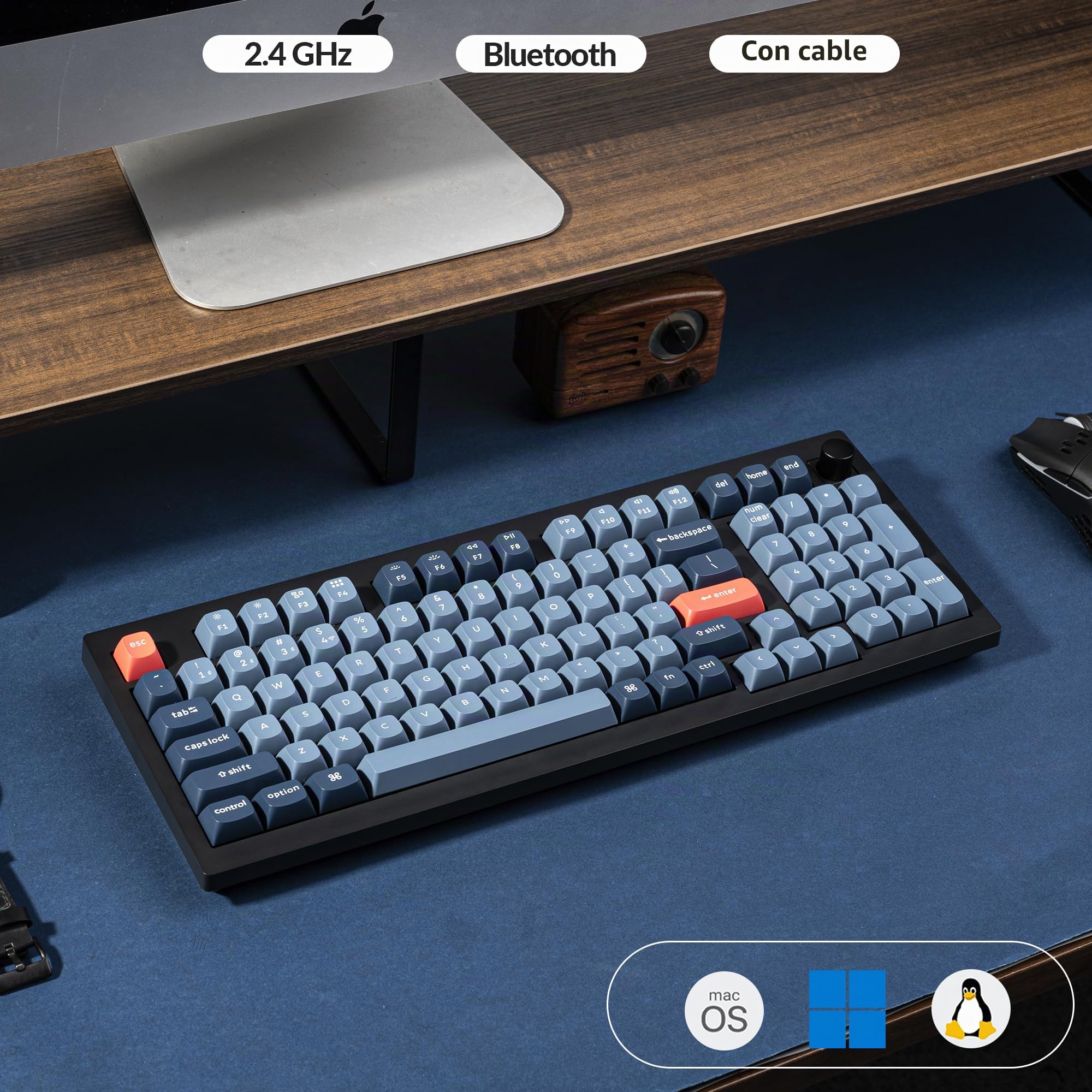 Amazon.com: Keychron V5 Max Teclado mecánico inalámbrico
