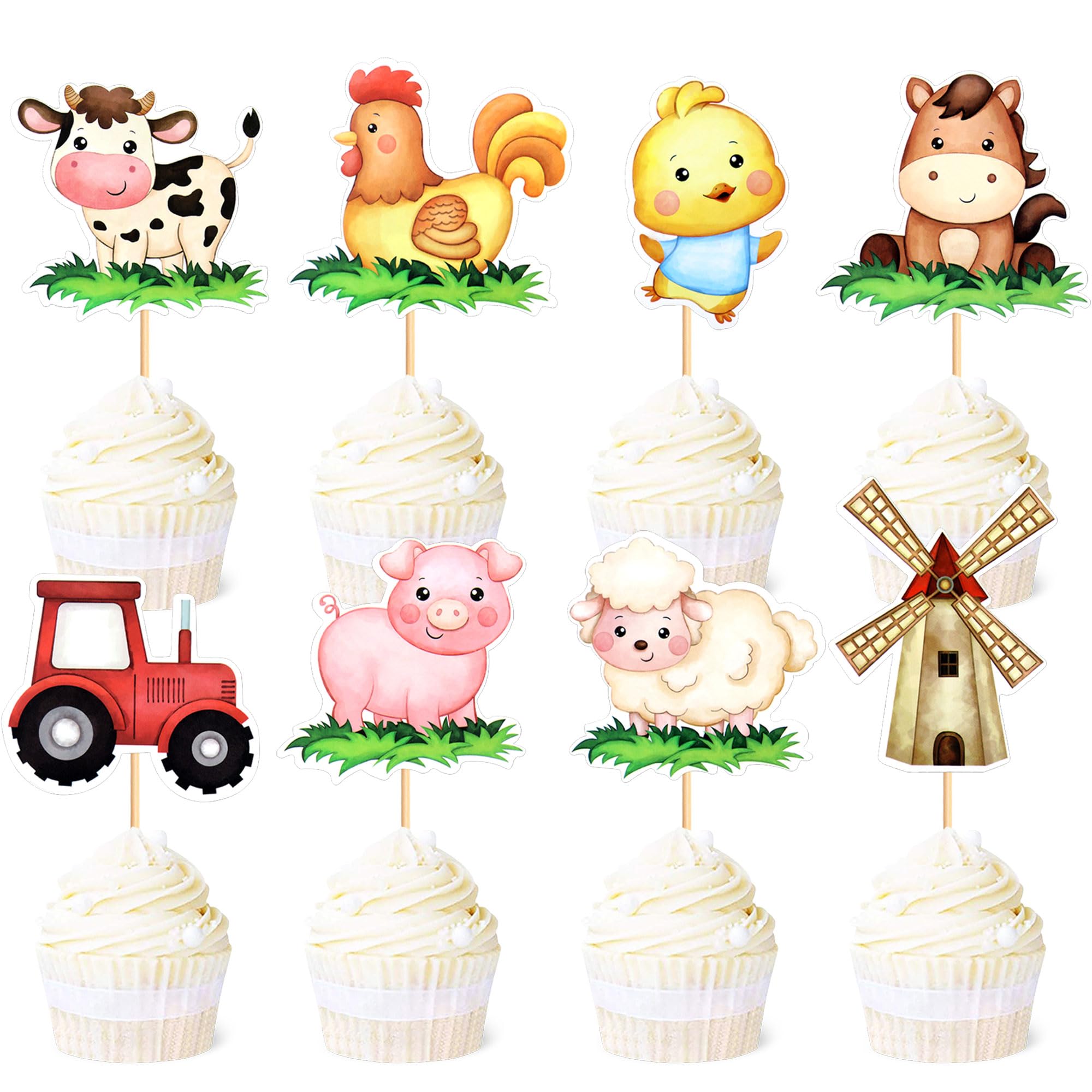 amazon-com-ercadio-32-pack-farm-animal-cupcake-toppers-cow-sheep-horse-cupcake-picks-farm-animal-cupcake-picks-for-animal-theme-baby-shower-barnyard-birthday-party-cake-decoration-supplies-grocery-gourmet for Free Printable Farm Animal Cupcake Toppers Amazon.com: Ercadio 32 Pack Farm Animal Cupcake Toppers Cow Sheep Horse Cupcake Picks Farm Animal Cupcake Picks for Animal Theme Baby Shower Barnyard Birthday Party Cake Decoration Supplies : Grocery & Gourmet for Free Printable Farm Animal Cupcake Toppers