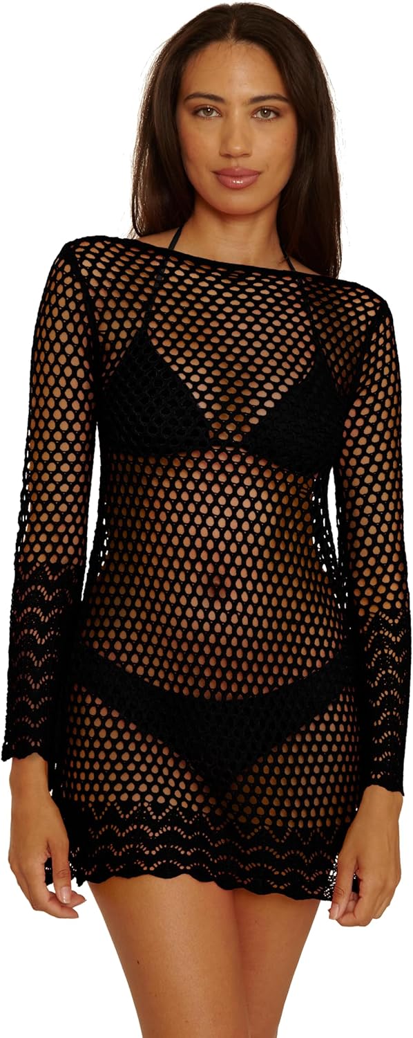 Becca Women's Treasure Island Tunic, Casual, Beach Cover Ups for Women