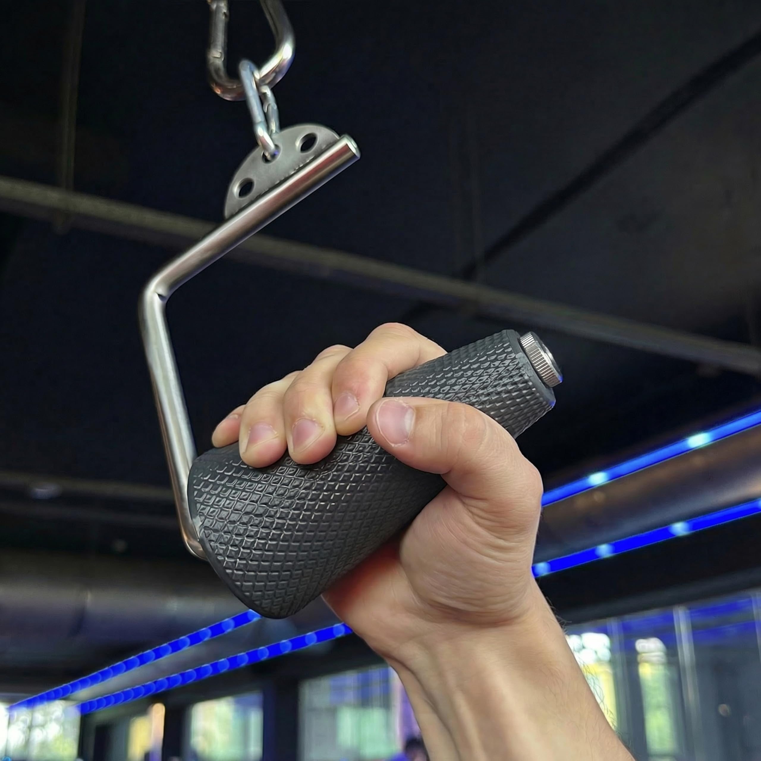 Arm Wrestling Griffset - Griffkrafttrainer mit Metallhalterung, 4 Aufsätze zur Stärkung von Handgelenk, Unterarm und Finger
