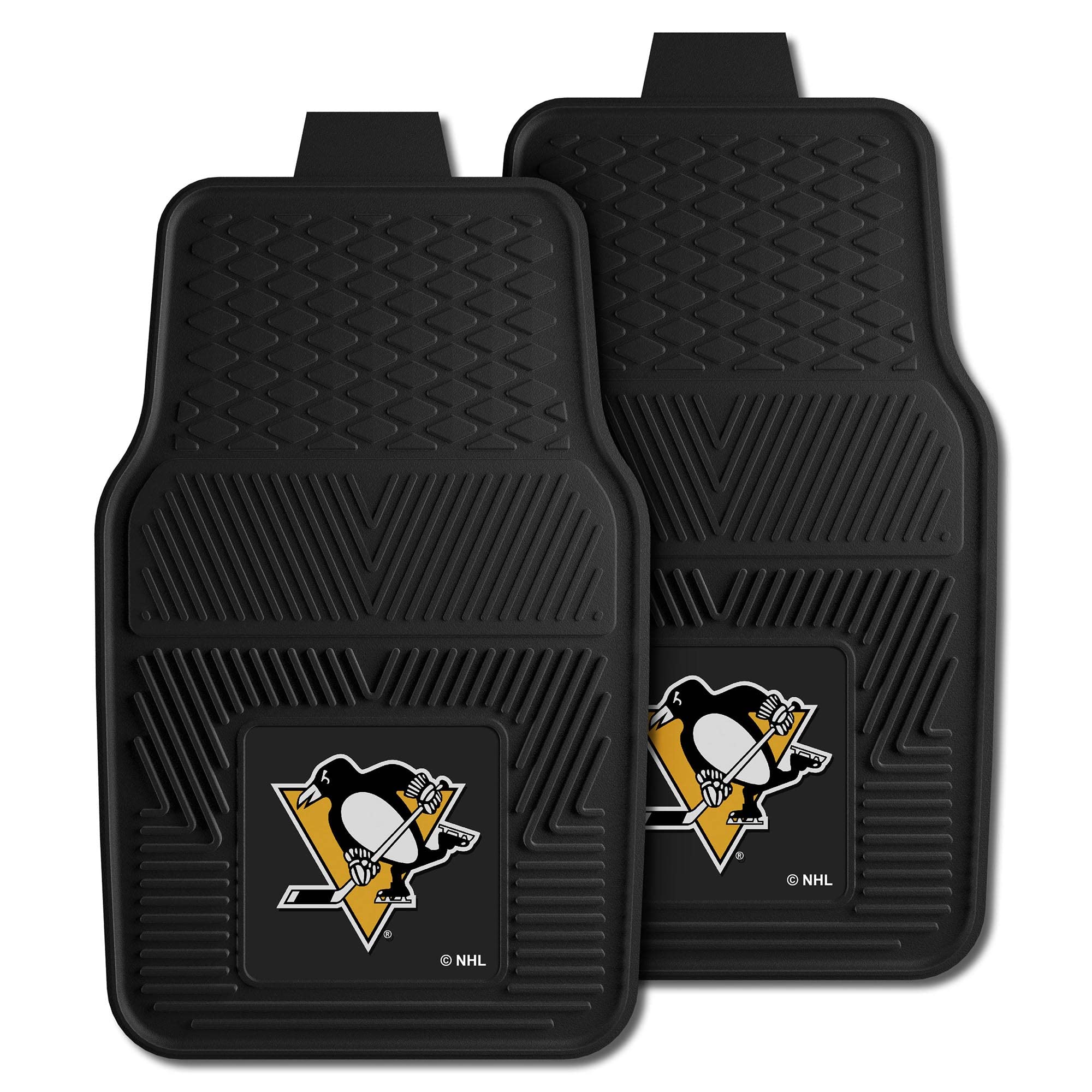FANMATS Pittsburgh Penguins 2 - pc Heavy Duty Vinyl Car Mat 18