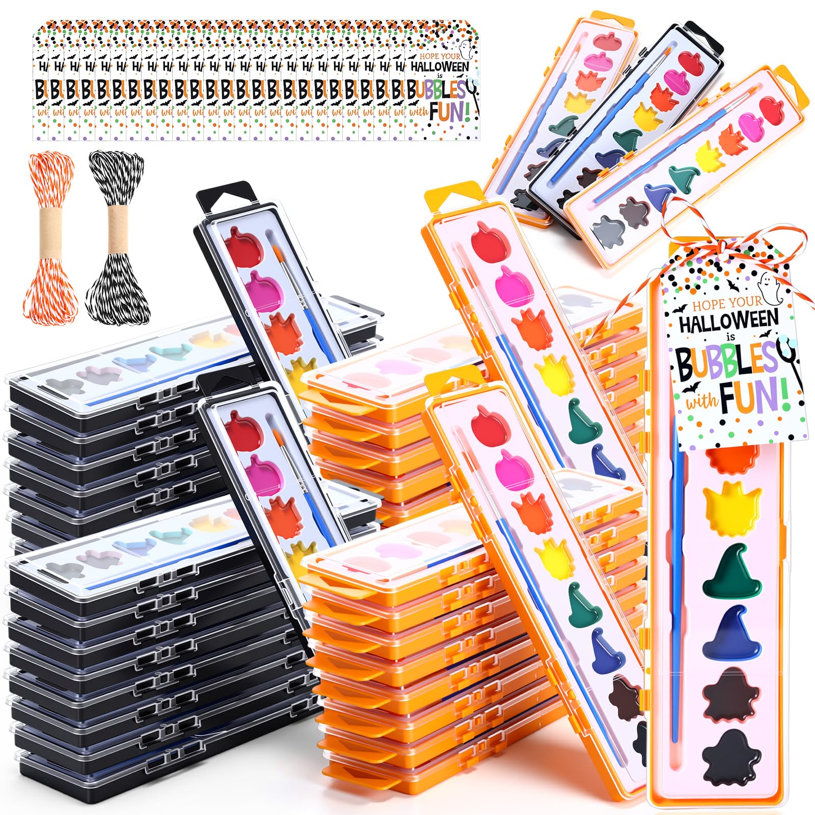 Photo 1 of AmazingSpark Halloween Watercolor Paint Set, 36 Count
