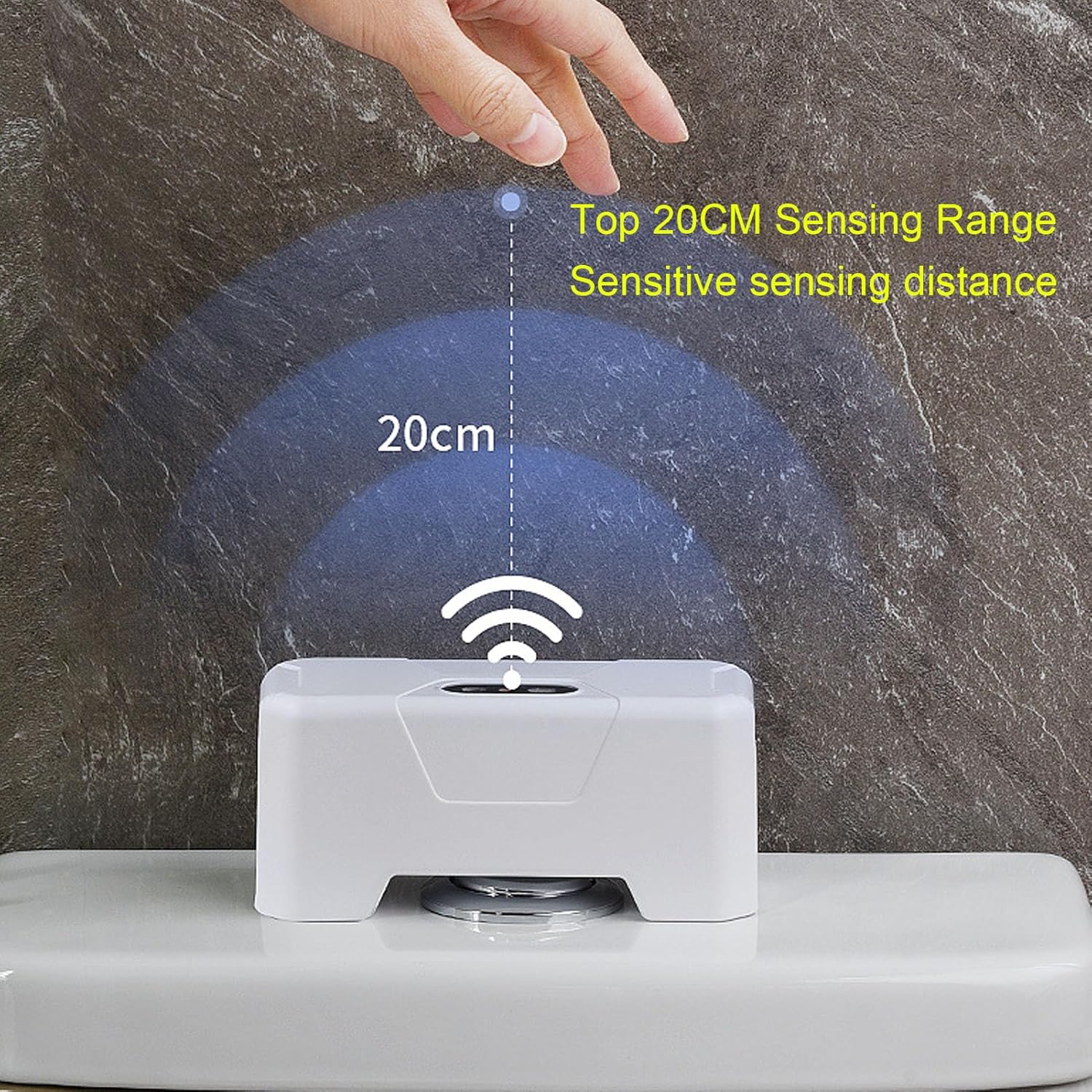 Automatic Toilet Flushers, Upgraded Touchless Flush Kit, Handsfree External Infrared Sensor Home Flushing, Waterproofing Flushers for Toilets for Home and Public Use