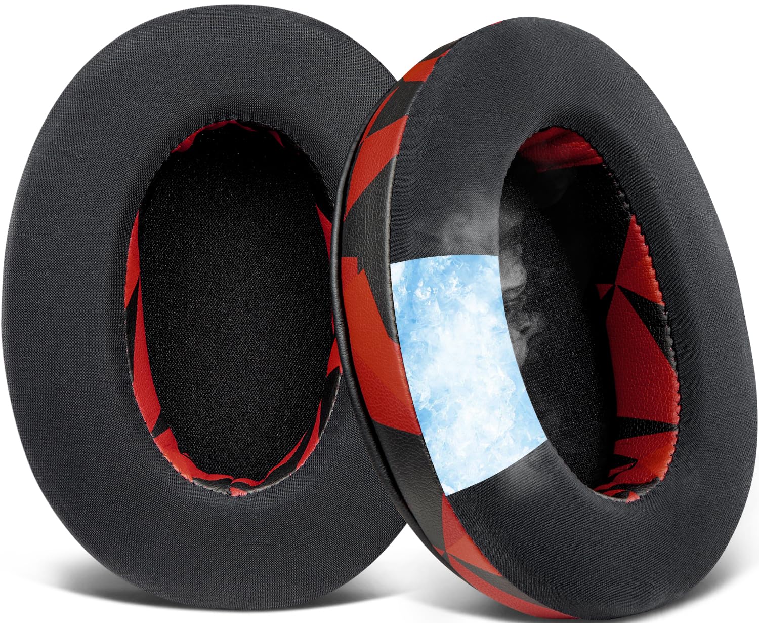SOULWIT Cooling Gel Earpads Cushions for Audio-Technica ATH M50X/M40X, HyperX Cloud/Alpha, SteelSeries Arctis, Ear Pads for Sony MDR-1ABT/1RBT/1RNC/