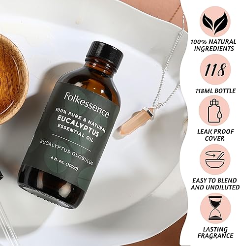 Miniatura 3 de Folkulture Aceite esencial puro de clavo, 4 onzas líquidas, aceite esencial 100% puro, natural y sin diluir, grado terapéutico prémium con gotero de