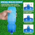 Mtb bouteille d'eau de vélo 750ml Courbe étanche BPA Gratuit 24oz Bouteilles de montagne à vélo 24 OZ Design pour vélo, sports de plein air paquet de 2