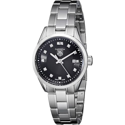 TAG Heuer Women's WV1410.BA0793 Carrera Diamond-Accented Stainless Steel Watch