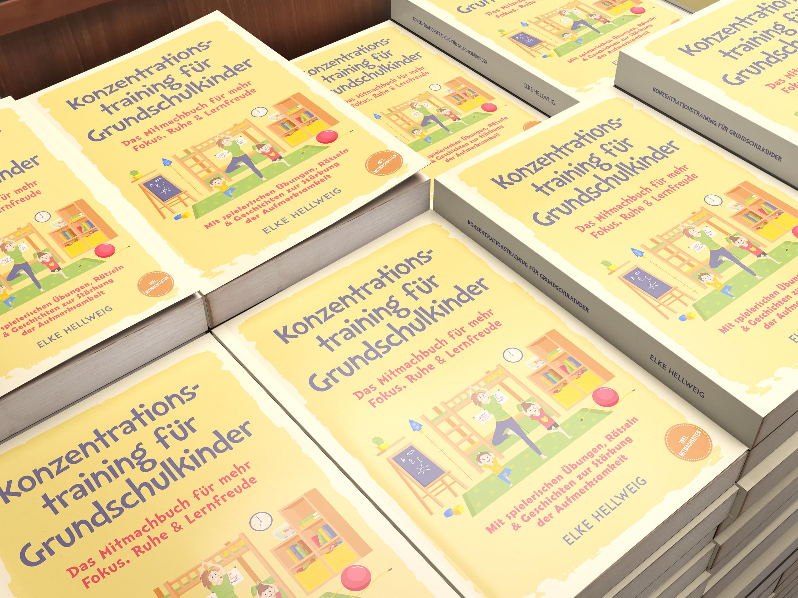 Konzentrationstraining für Grundschulkinder: Das Mitmachbuch für mehr Fokus, Ruhe & Lernfreude – mit spielerischen Übungen, Rätseln & Geschichten zur Stärkung der Aufmerksamkeit – inkl. Mitmachseiten