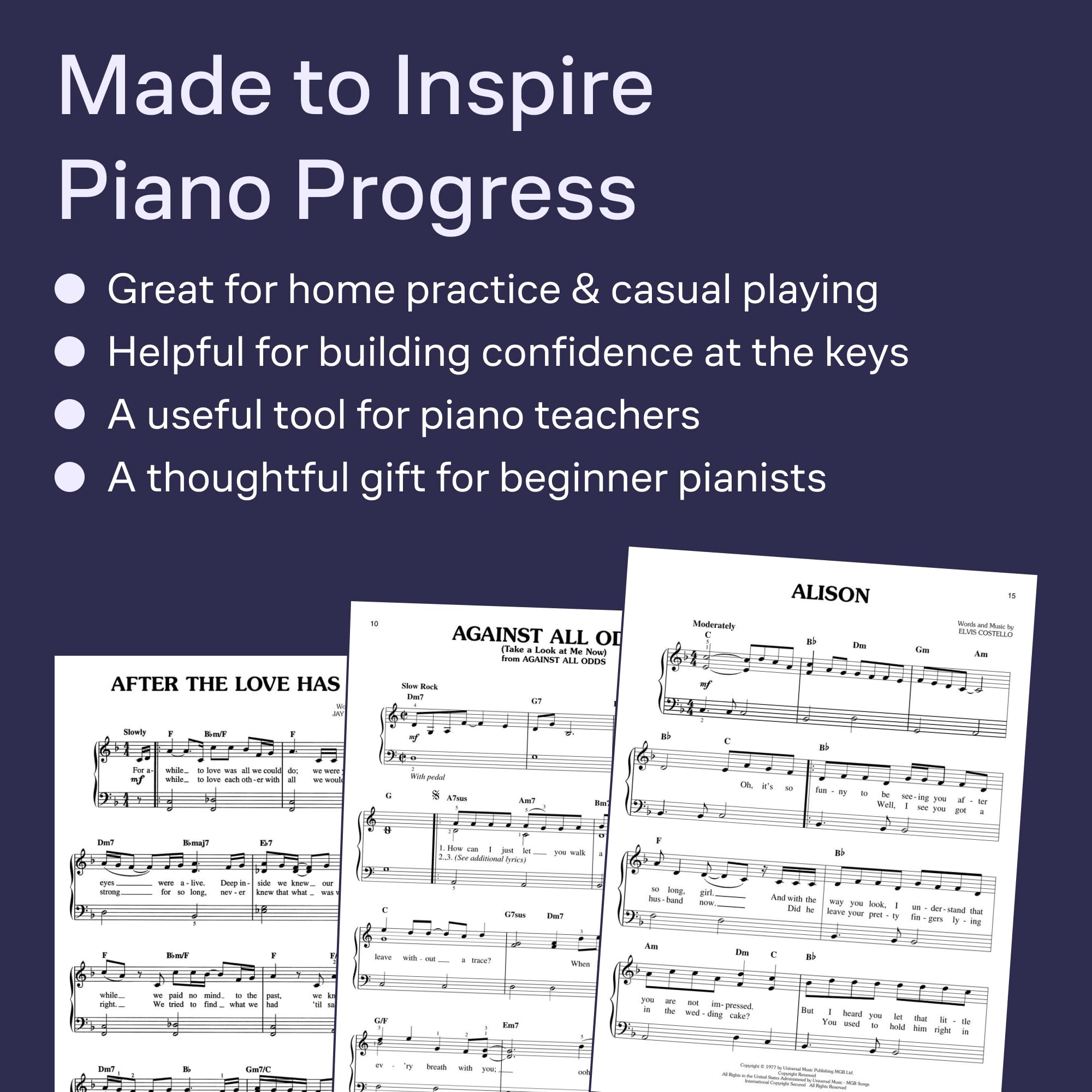 Easy Piano White Pages