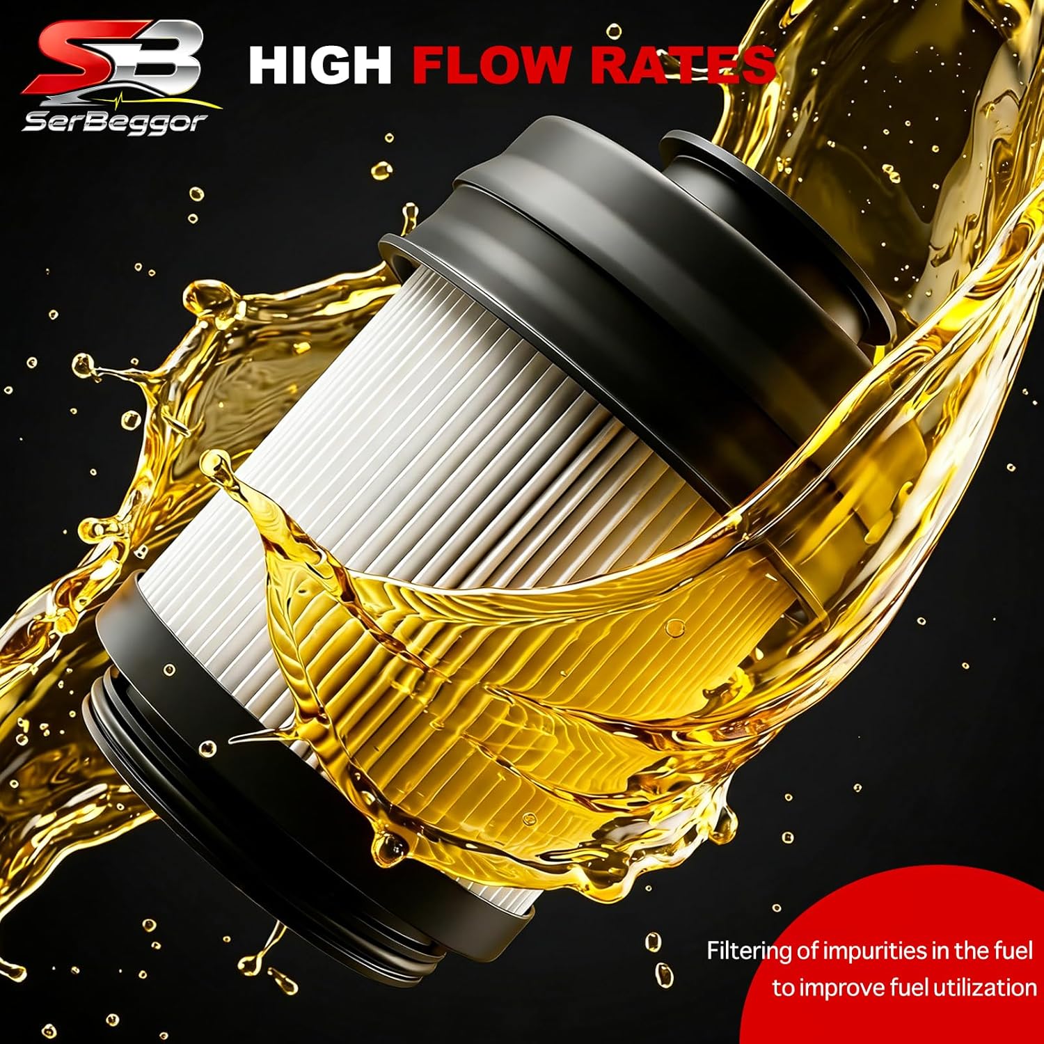 6.7 Cummins 2025 2026 Fuel Filter Water Separator Set Compatible with Dodge Ram 2500 3500 4500 5500 6.7L Turbo Diesel Engines 68677800AA 68677810AA, 2025 & Newer Oil Filters Bundle