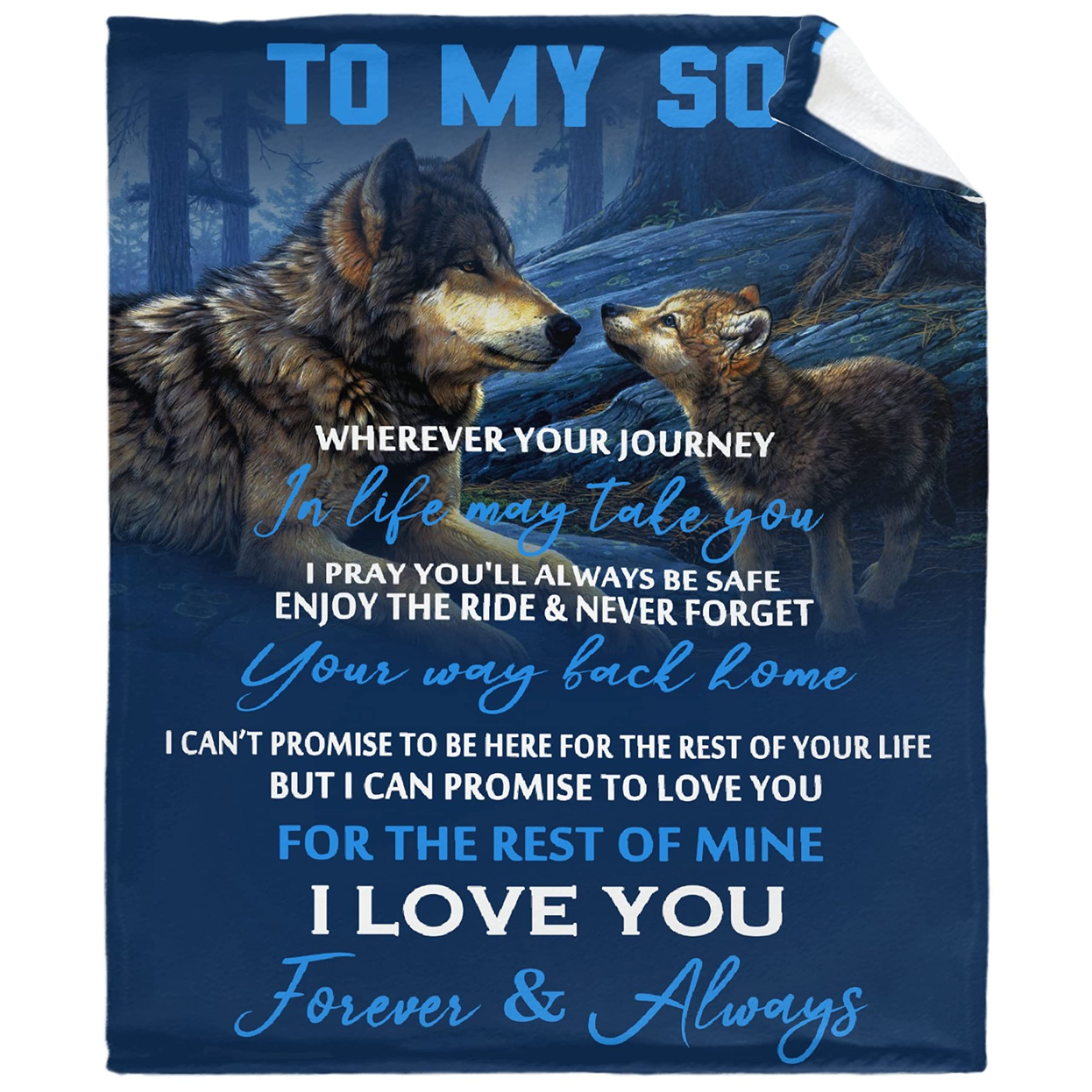 Vajrapani to My Son Wherever Your Journey Blanket,Flannel Throw Blankets,Soft Nap Blanket,Lightweight,Warm,All Season for Living Room,Bed,Sofa,Couch,Chair Small 50"x40"