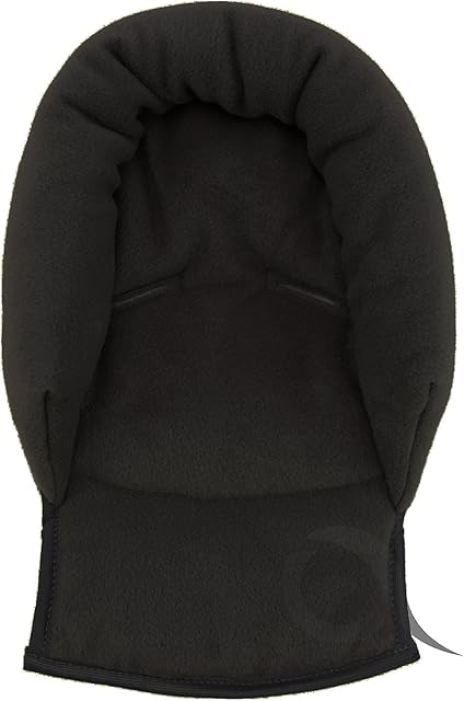 UNIVERSAL Infant Baby Toddler car seat, stroller head support pillow - Soft Polar Fleece (black)