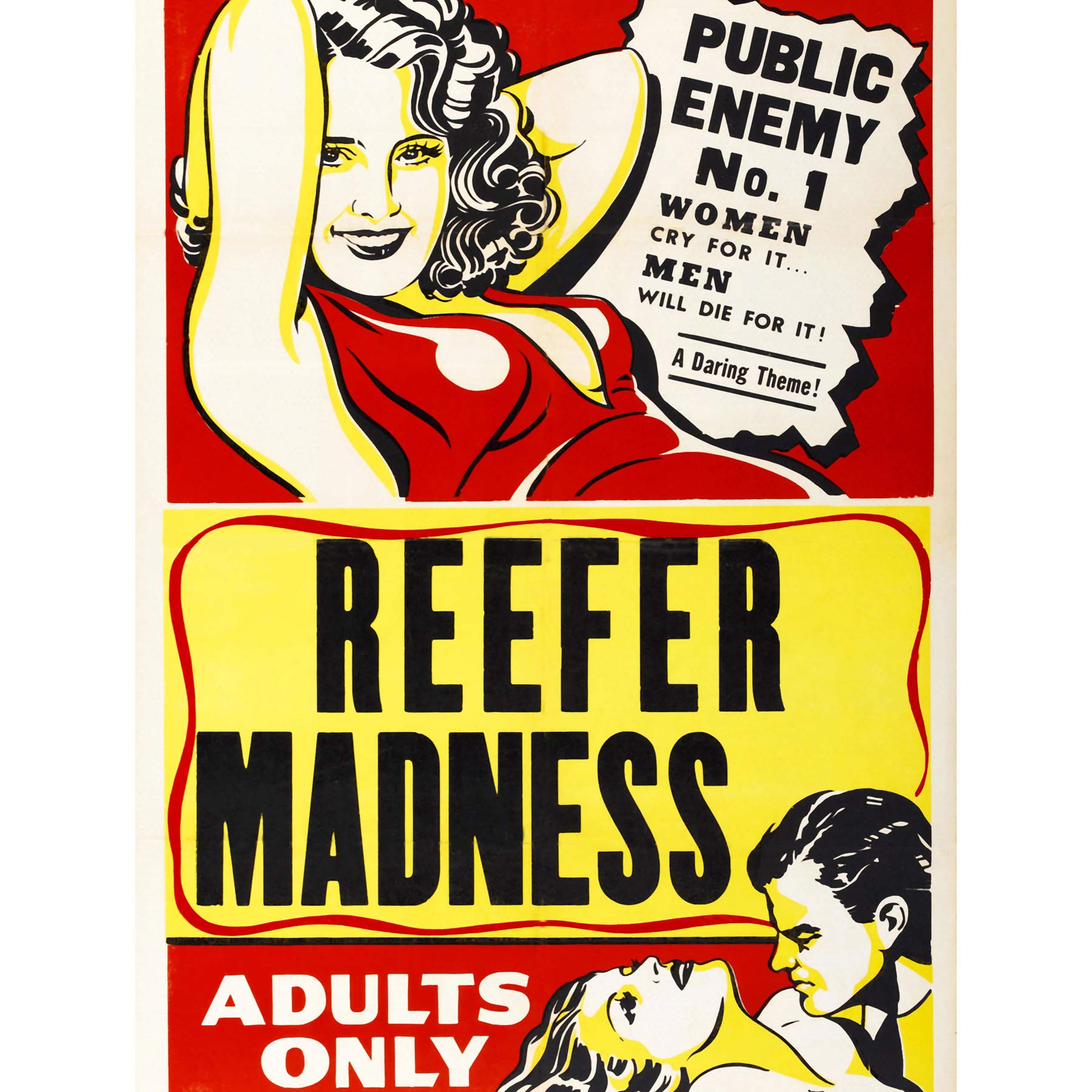 Bumblebeaver MOVIE FILM REEFER MADNESS DRAMA CANNABIS MARIJUANA USA ART PRINT POSTER 30X40 CM 12X16 IN BB6690B