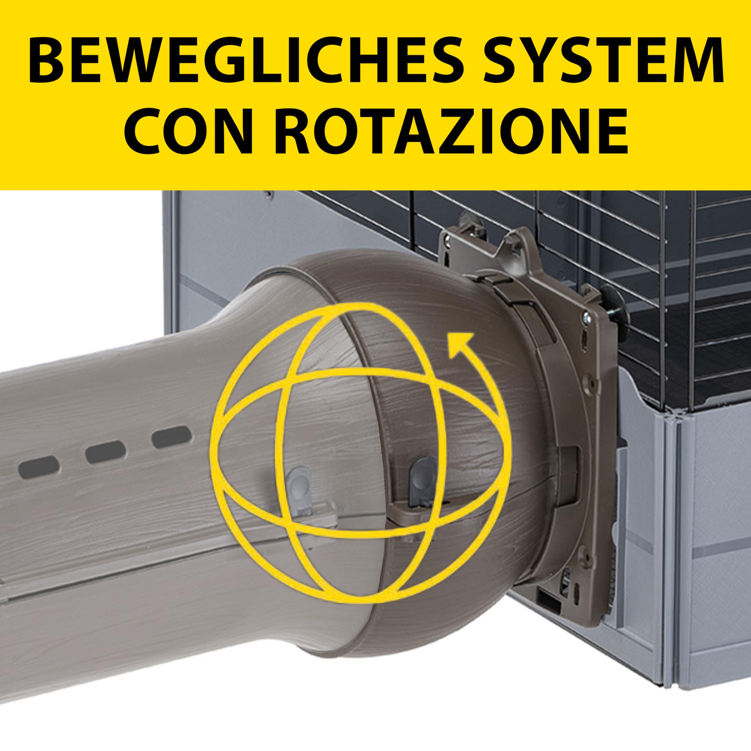 Ferplast Metro' Junction Set mit 2 Universalverbindern für Metro' Kaninchentunnel und -gehege – Passend für Metrò Käfige und Häuser Ø27×22 cm