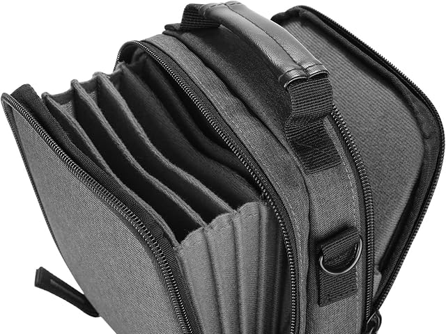 Neewer Camera Lens Filter Pouch Case with Shoulder Strap, Made of Solid Canvas for 6 Piece 100x100mm or 100x150mm Square or Rectangular Filters