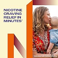Vista 4 de Nicorette goma de mascar de nicotina de 2 mg para ayudar a dejar de fumar - Ayuda para dejar de fumar con sabor a frutas refrescantes, 20