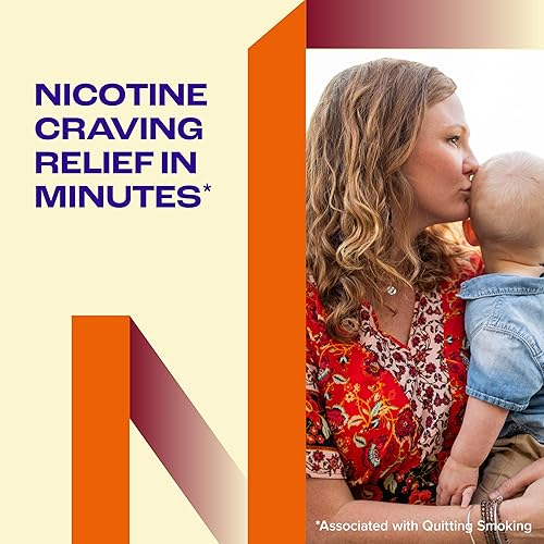 Miniatura 4 de Nicorette goma de mascar de nicotina de 2 mg para ayudar a dejar de fumar - Ayuda para dejar de fumar con sabor a frutas refrescantes, 20