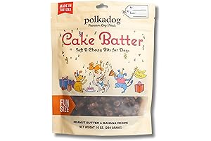 Premium Polka Dot Dog Birthday Cake Batter Flavor Premium Healthy Dog Birthday Treat