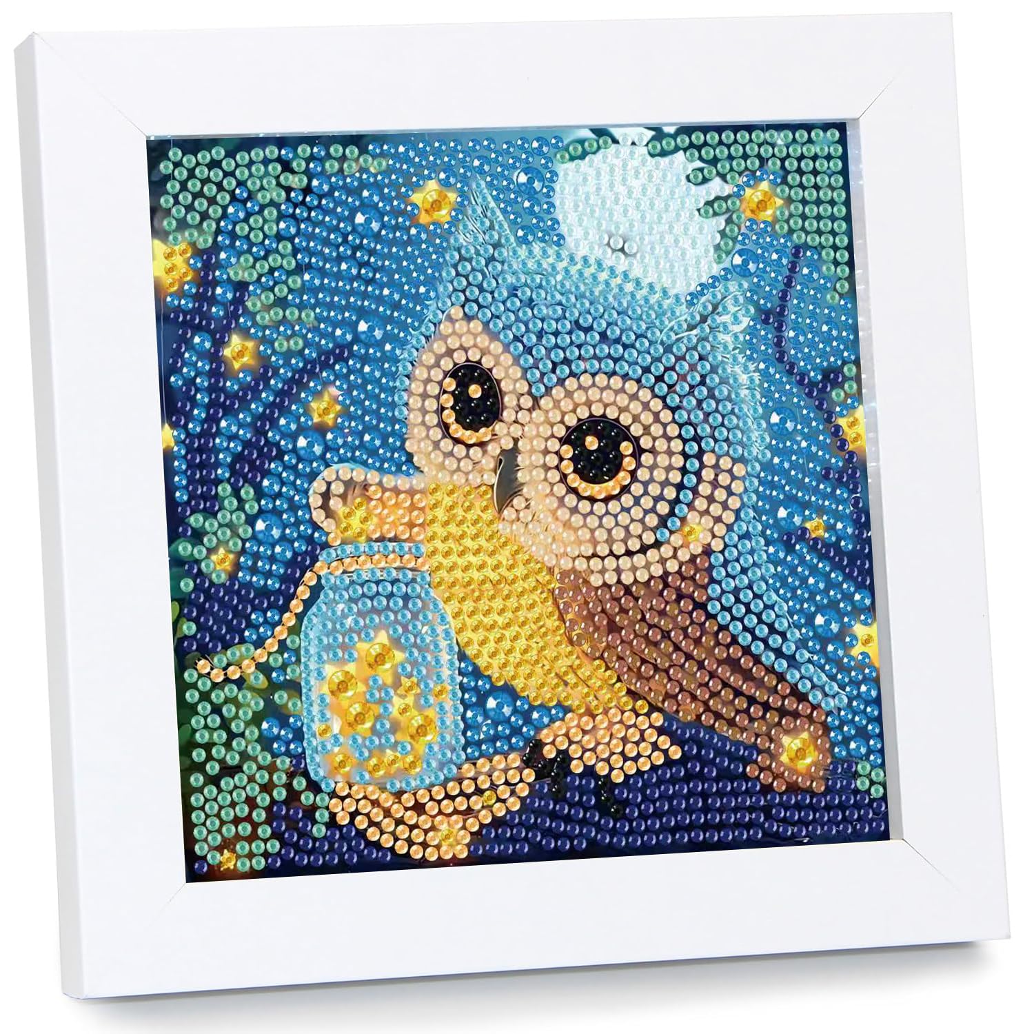 Halloween Cat Diamond Art Kit - Kids Craft -11
