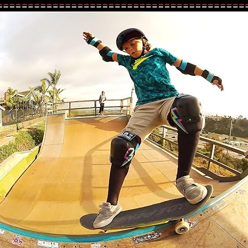 Miniatura 5 de 187 KILLER PADS Rodilleras, coderas y muñequeras, juego de seis piezas, perno eléctrico, talla XS