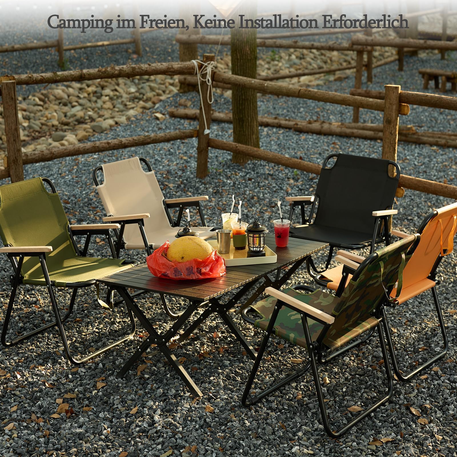 Campingstuhl Faltbar Leicht, Anglerstuhl Klappbar, Camping Sessel Klappstuhl Camping, Camping-Stühle, Faltstuhl mit Armlehnen, Klappstühle Perfekt für Angeln, Picknick，Reisen