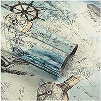 Vista 8 de Lependor - Papel pintado extraíble autoadhesivo impreso para pared, despegar y pegar, decorativo, para estante y cajón, rollo de 17.71" x 393