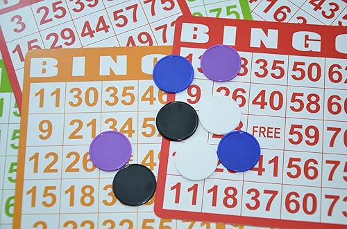 Vista 52 de SmartDealsPro juego de 100 fichas de aprendizaje de plástico opaco, de 1 pulgada, para juegos de fichas, minipóquer, con caja de almacenamiento