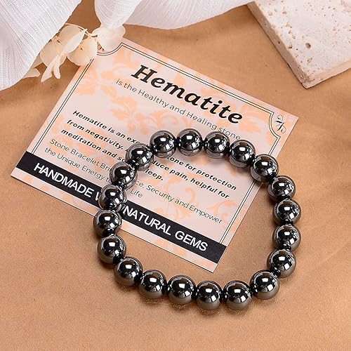 Vista 434 de MASSIVE BEADS Pulsera elástica de yoga hecha a mano con piedra natural, cristal curativo, energía, regalos para adultos unisex de 0.157 in, 0.236
