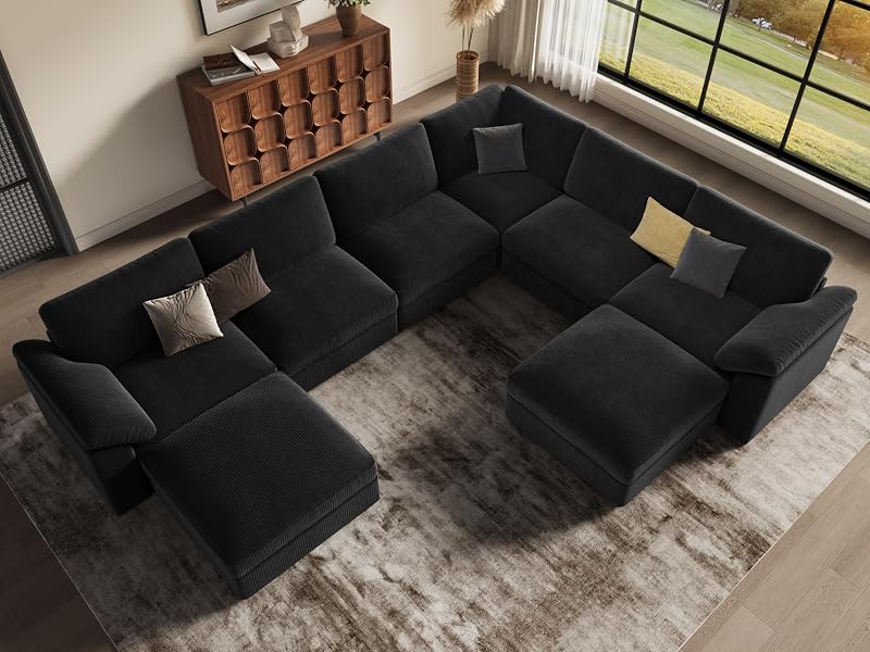 EASE MOOSE Oversized Sectional Modular Sofa,Deep Seat Sectional Couch image 4