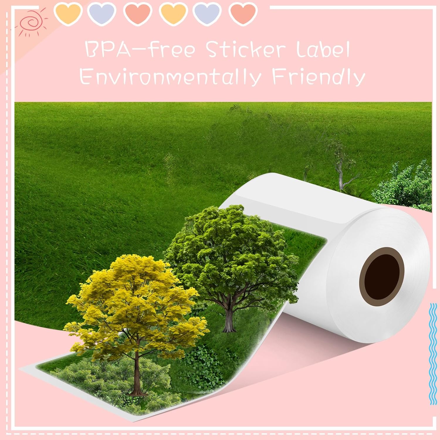 Ctosree 12 Rolls Printer Labels Adhesive Thermal Paper Waterproof Thermal Label Stickers Compatible with Phomemo M110 M221 M220 M120 M200 M110s Printer(White,1.97x 3.15 Inch) - Image 4