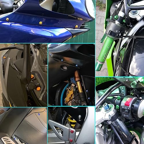 Miniatura 6 de Kit de pernos de carenado de motocicleta, 195 piezas, tornillos de sujeción, versión mejorada para CBR 600RR 1000RR 650F Suzuki GSXR600 750 1000