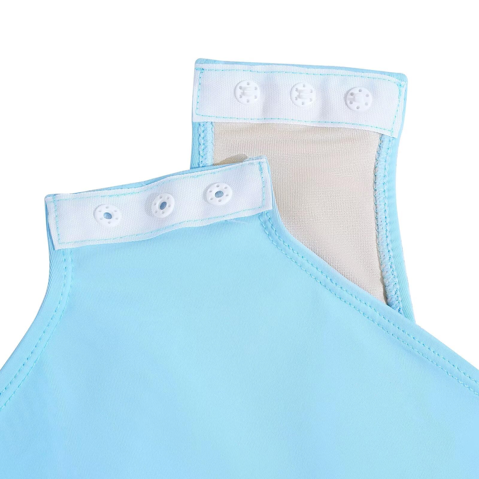 Maillot Ballet Niñas, Camisola de Corte Alto, Maillot Danza Leotardos Gimnasia, Forro Completo, Espalda en V