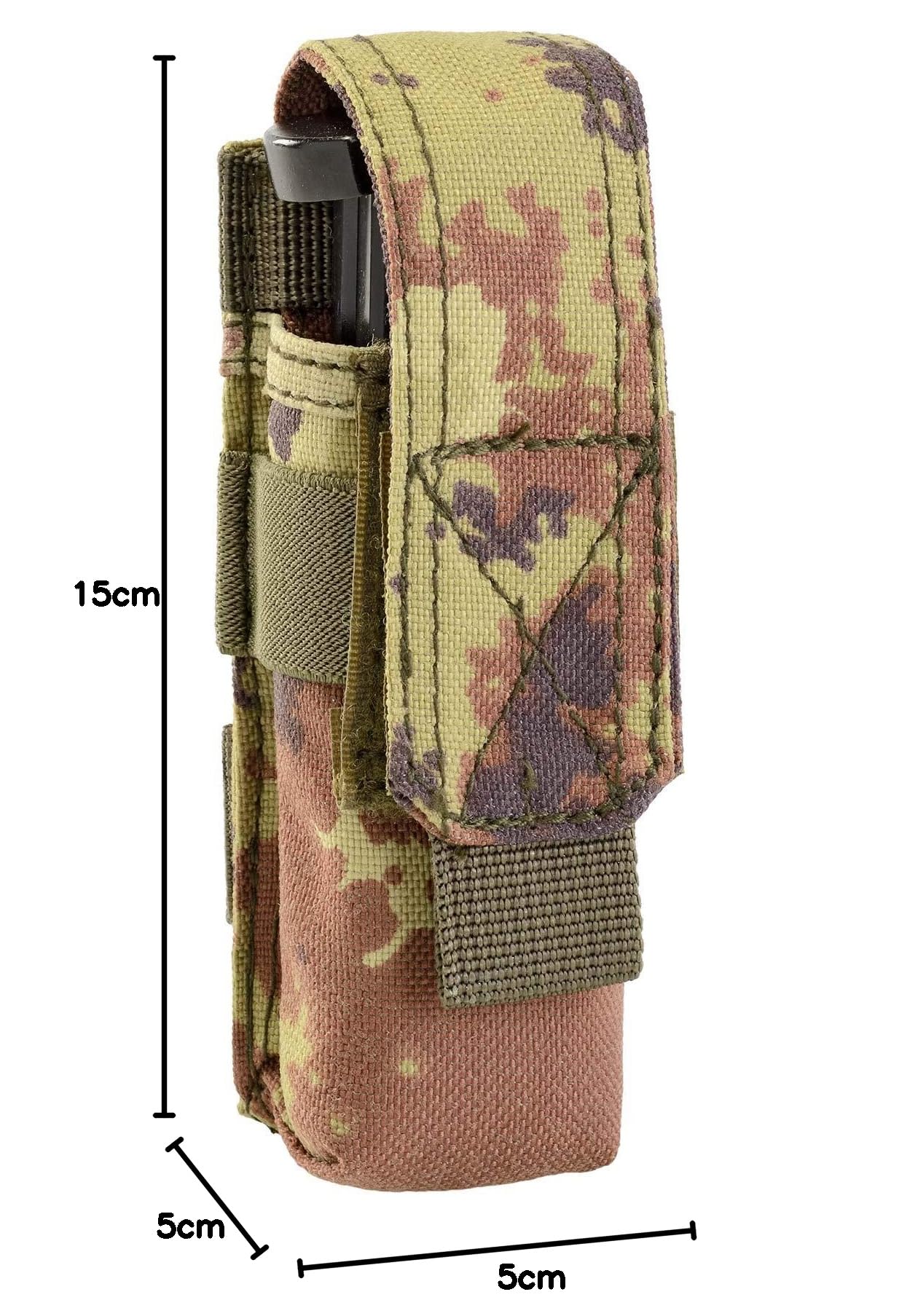 Porta Caricatore Molle Singolo 9 MM VEGETATO Italiano