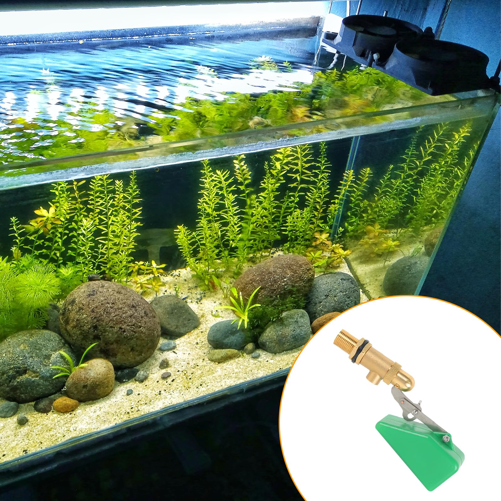 Robinet à Flotteur 1/2" – Lot De 2, Flotteurs En Laiton Avec Flotteur Plastique Et Bras Réglable Vanne Universelle Pour Réservoirs D’eau Et Abreuvoirs Remplissage Automatique Fiable