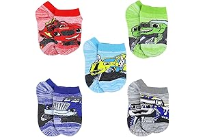 Blaze Boys Toddler 5 Pack No Show Blaze Slippers