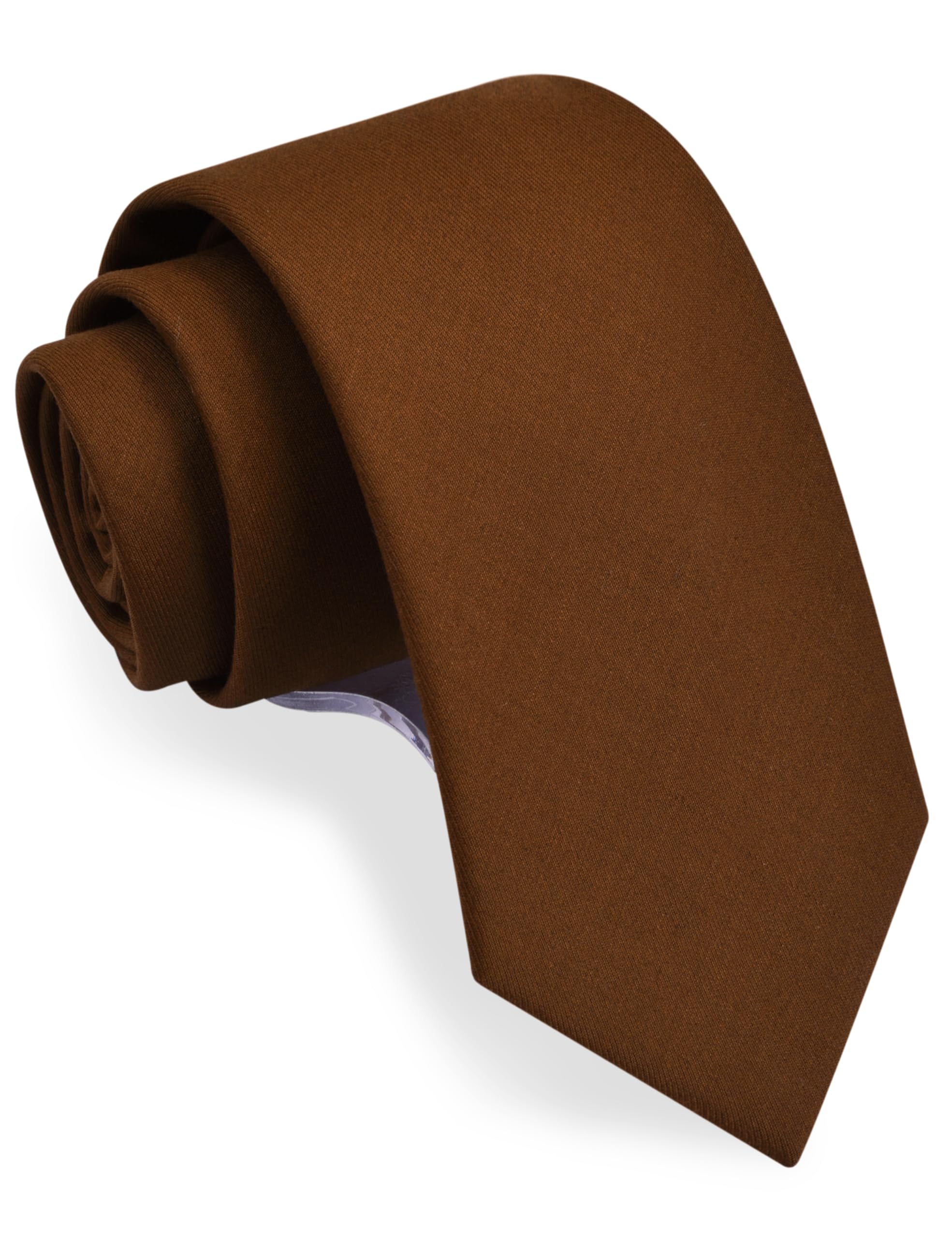 GUSLESON 3.15"（8cm） Solid Necktie Tartan Woven TR Material Tie + Gift Box