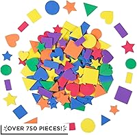 Vista 2 de Horizon Group USA - Surtido de formas de espuma autoadhesivas, multicolor