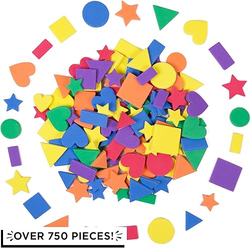 Miniatura 2 de Horizon Group USA - Surtido de formas de espuma autoadhesivas, multicolor