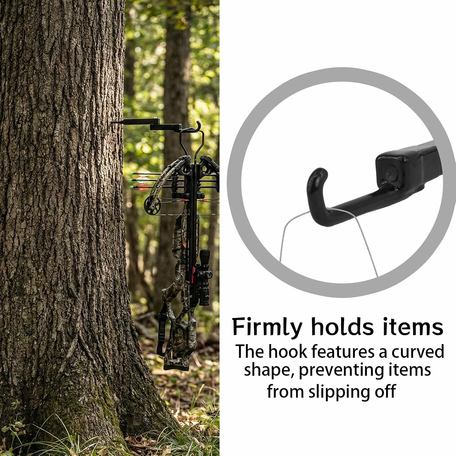 4 Pcs Tree Stand Bow Hanger Tree Stand Accessories Bow Hunting Accessories for Archery Hunting Outdoors Sports