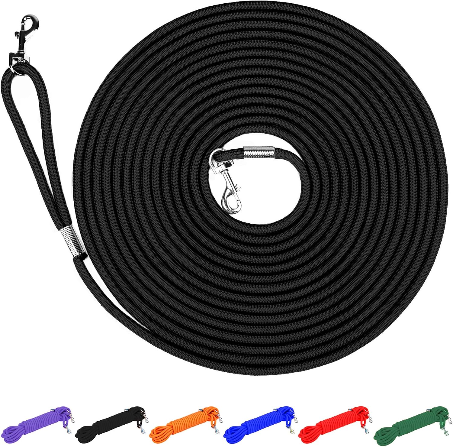 Hi Kiss Check Cord Large,Medium Small Dogs/Puppy Obedience Recall Training Agility Lead - 15ft 30ft 50ft Training Leash - Great for…