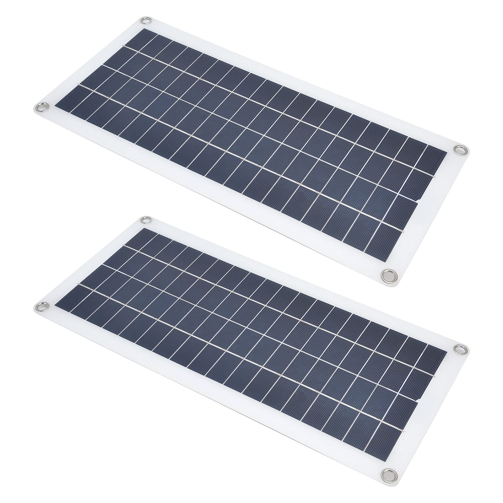 Zestaw Paneli Słonecznych, Zestaw Paneli Słonecznych do PojazdóW Kempingowych ze Sterownikiem 30 A Wysokowydajny Monokrystaliczny moduł Fotowoltaiczny Panel Słoneczny 2x10 W do