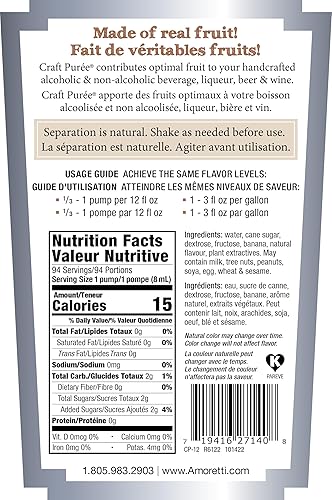 Miniatura 3 de Amoretti Puree Craft Plátano 9 Libras