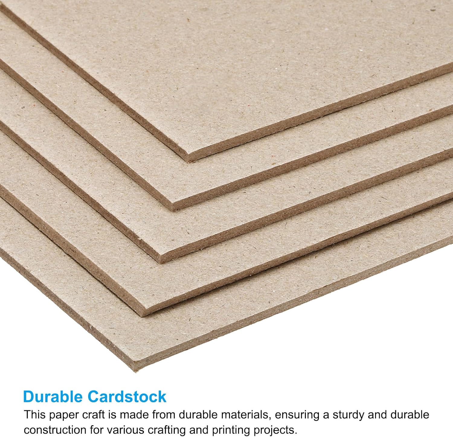 PATIKIL 12x8x0.1" Chipboard Sheets, 20Pcs 100PT Thick Book Board Binders Board Sturdy Bookbinding Supplies for Book Binding Cover, Gray